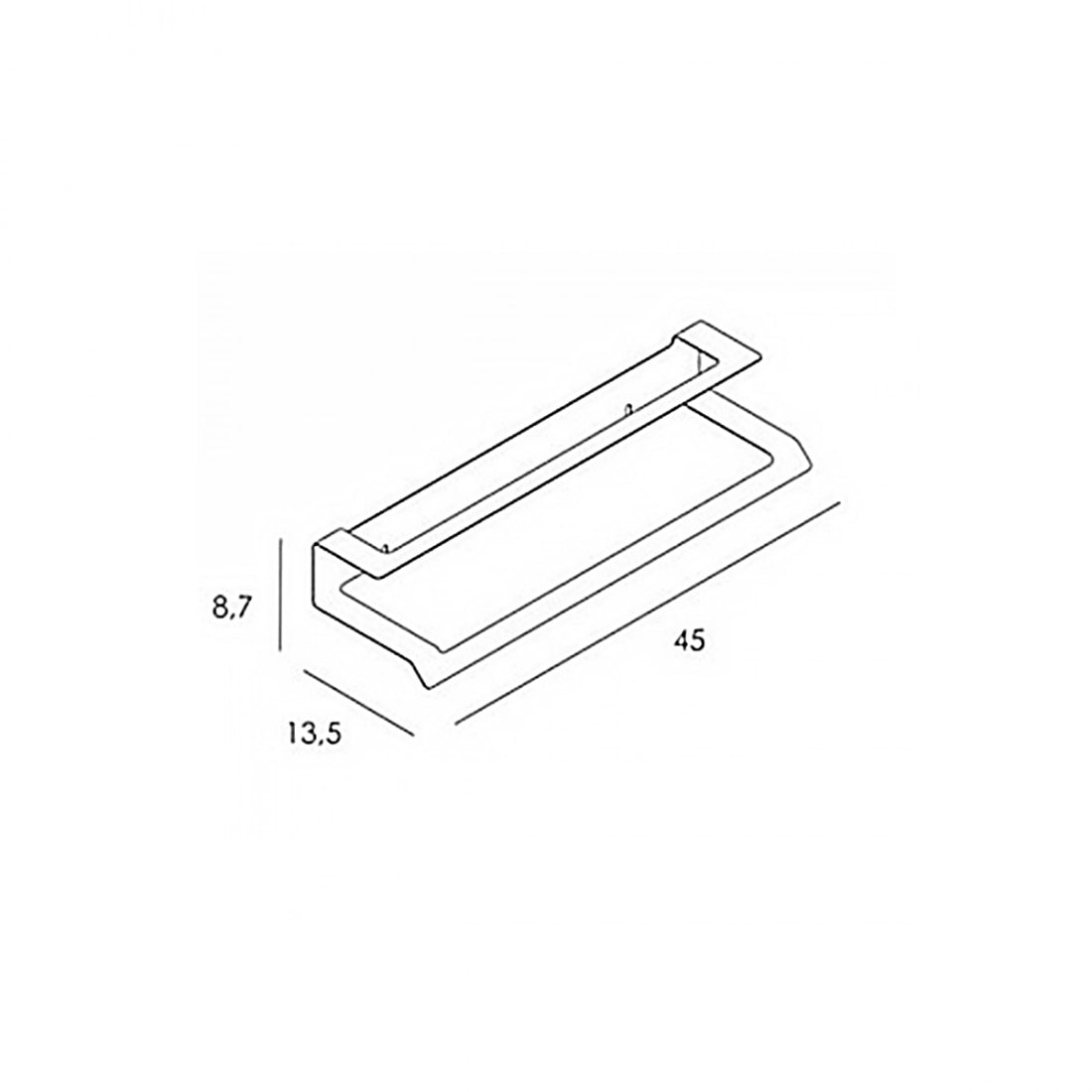 Toallero doble Slim 2300