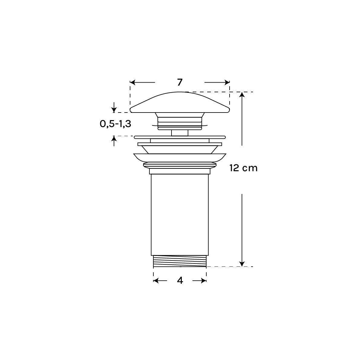 Válvula click clack lavabo Jana - Thebath