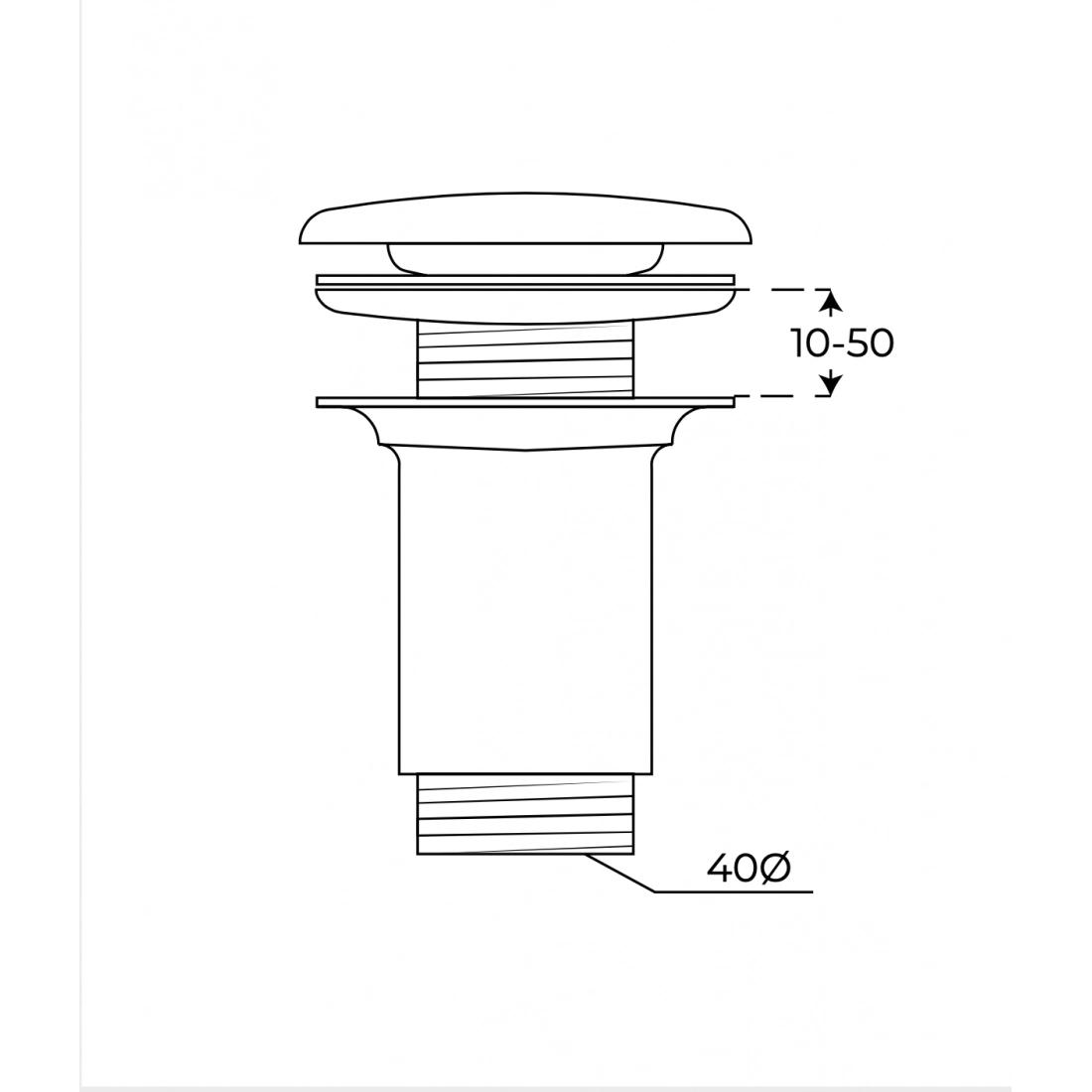 Válvula desagüe lavabo