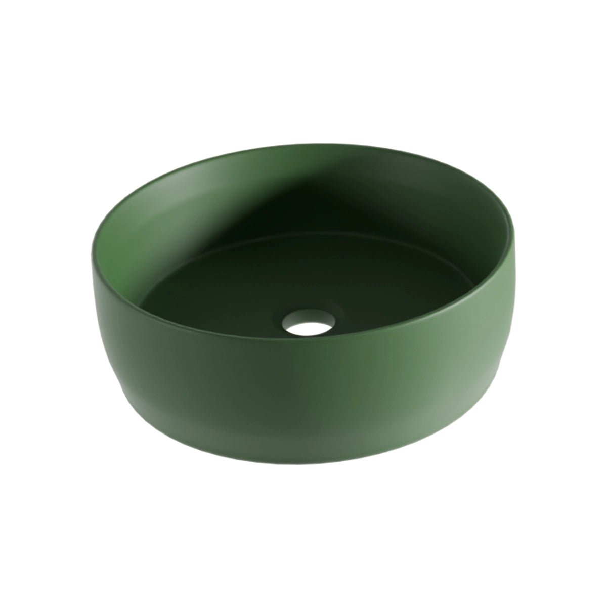 Lavabo verde oscuro redondo Jana - Thebath