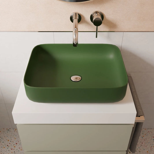 Lavabo verde oscuro Jana - Thebath