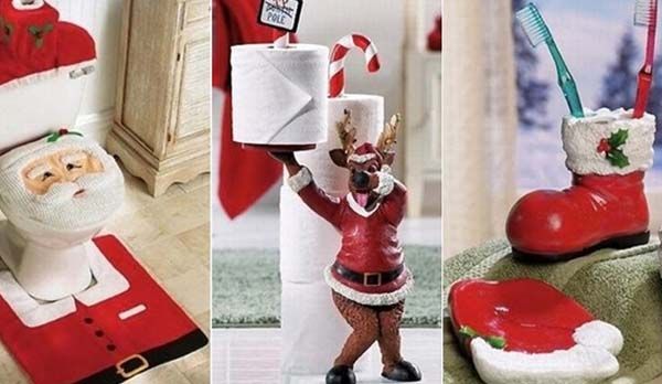 Cómo decorar el baño en Navidad