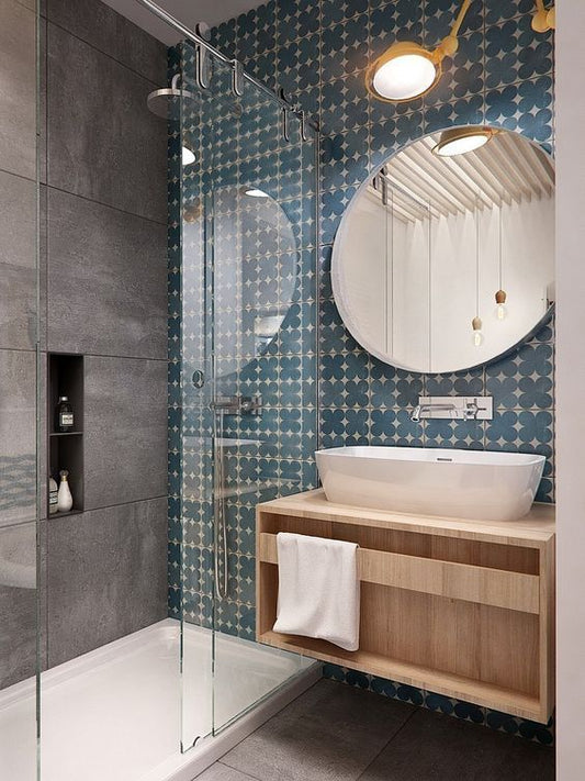 Espejos redondos para el baño, nueva tendencia en decoración de baños
