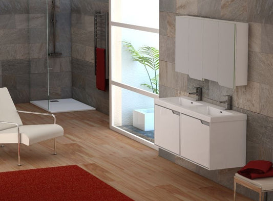 Decoración de baño moderno sólo cambiando 3 elementos - Thebath