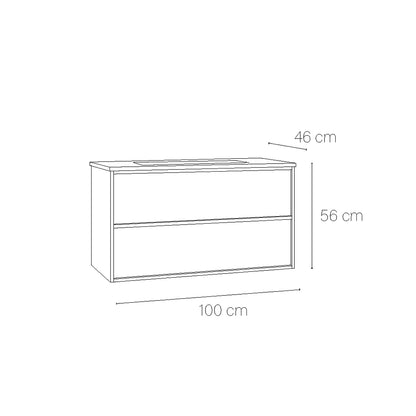 Mueble baño lavabo Frame top