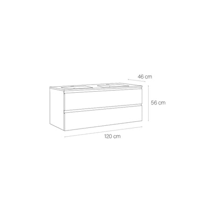 Mueble de baño con cajones Coral