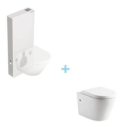 Pack cisterna empire white + inodoro suspendido Venecia