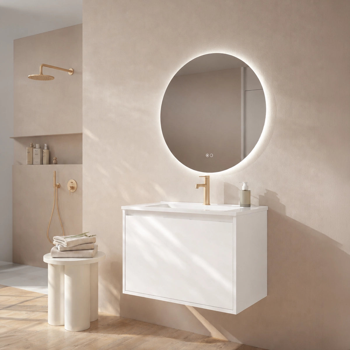 Mueble baño lavabo sobre encimera Atelier