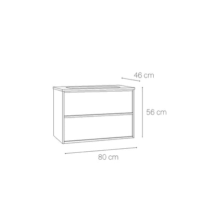 Mueble baño lavabo Frame top