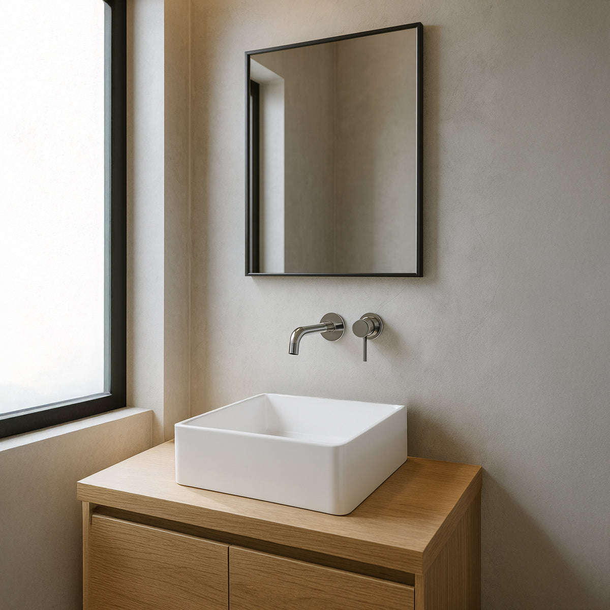 Lavabo baño sobre encimera Leo