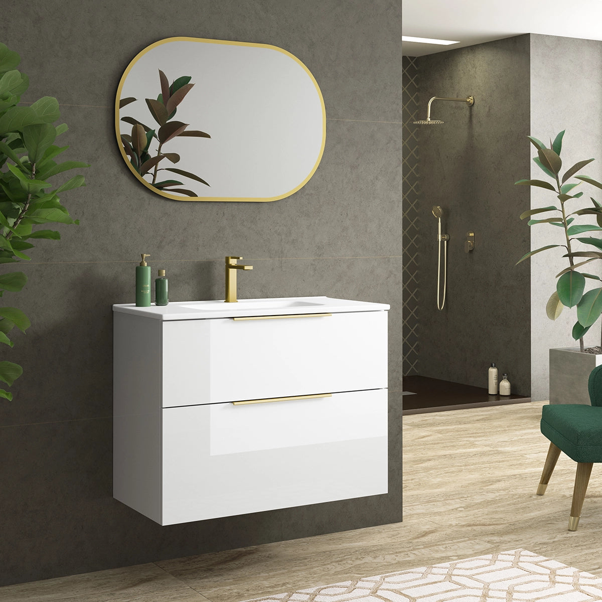 Mueble baño estrecho Comet