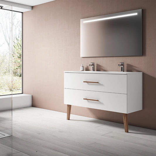 Mueble baño MDF con lavabo Fusta