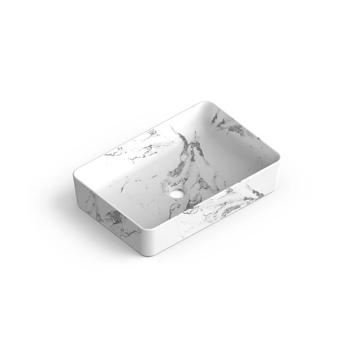 Lavabo rectangular de sobreponer Curazao
