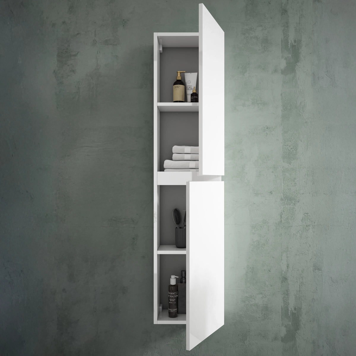 Mueble auxiliar suspendido baño moderno Porto