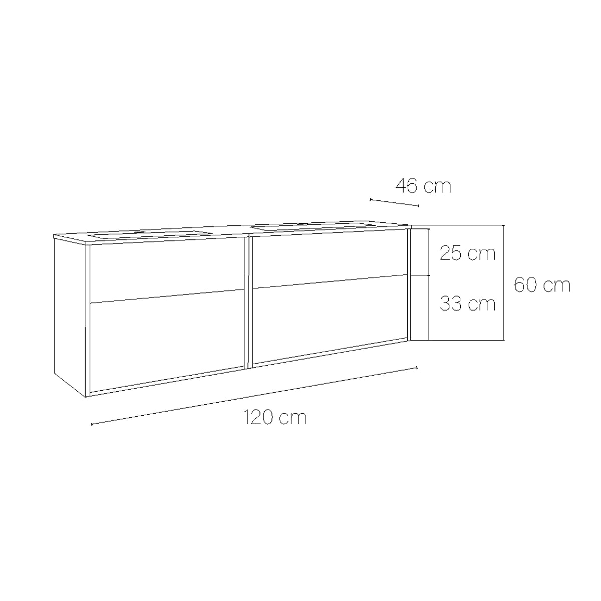 Mueble con lavamanos de baño Albor