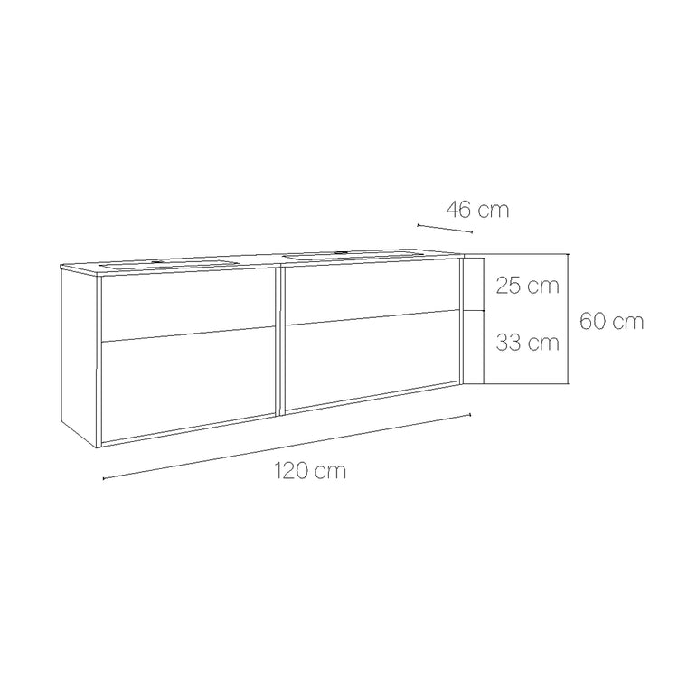 Mueble con lavamanos de baño Albor
