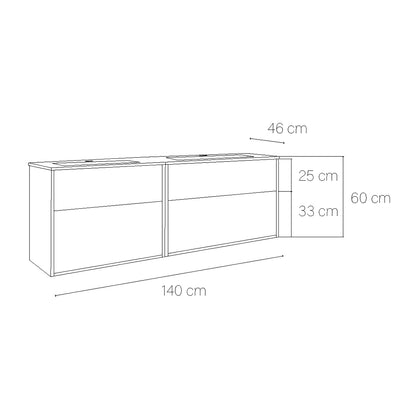 Mueble con lavamanos de baño Albor
