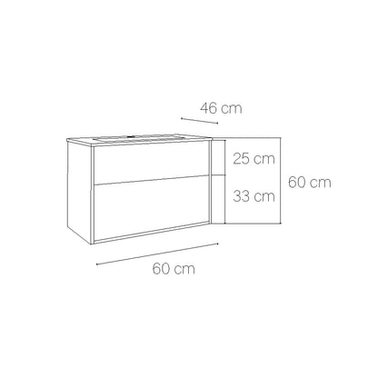 Mueble suspendido cuarto baño Albor