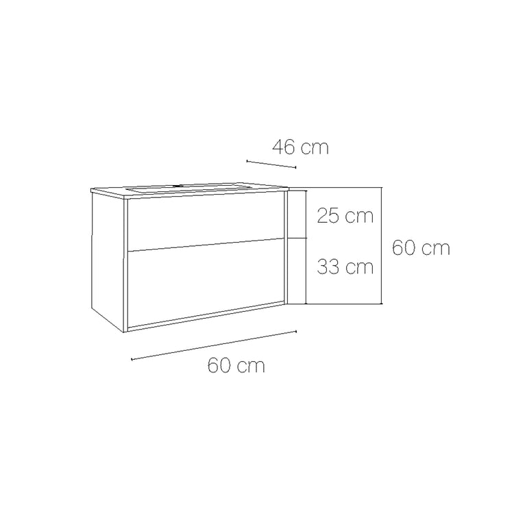 Mueble suspendido cuarto baño Albor