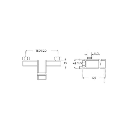 Grifo monomando de ducha Soho