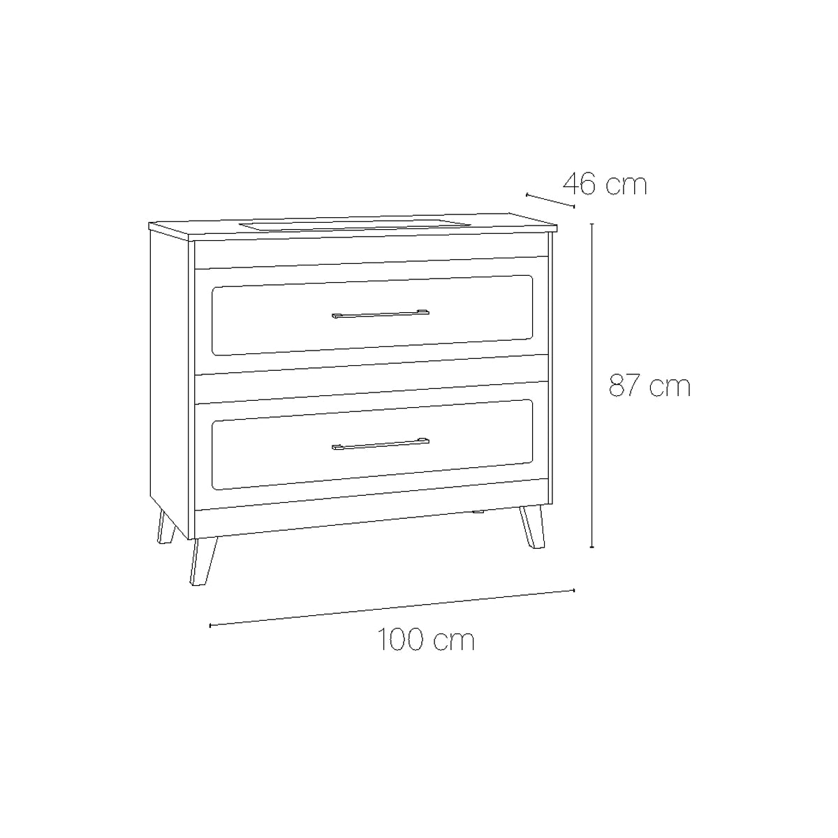 Mueble baño Vintage top
