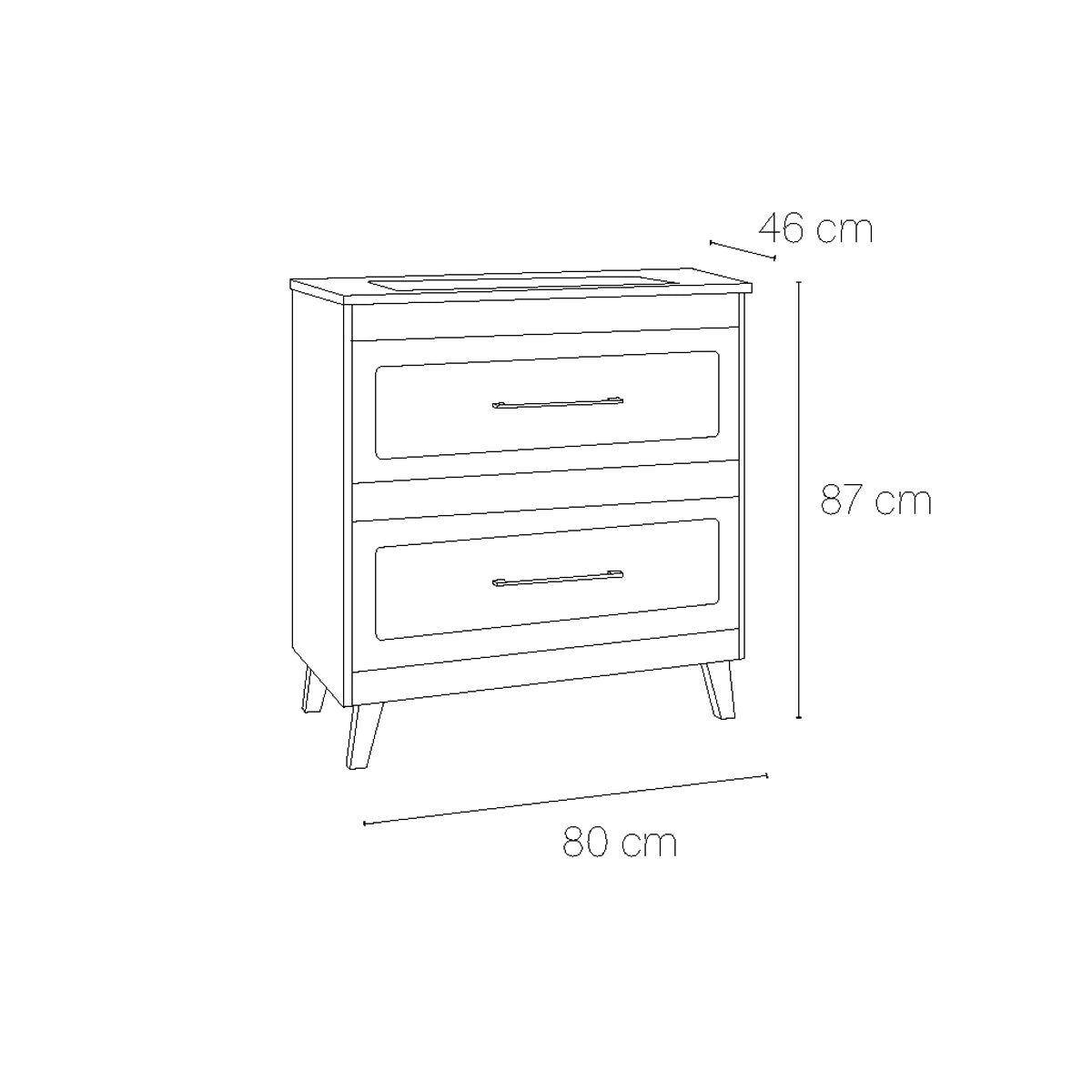 Mueble baño Vintage top