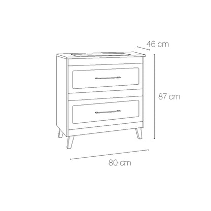 Mueble baño Vintage top