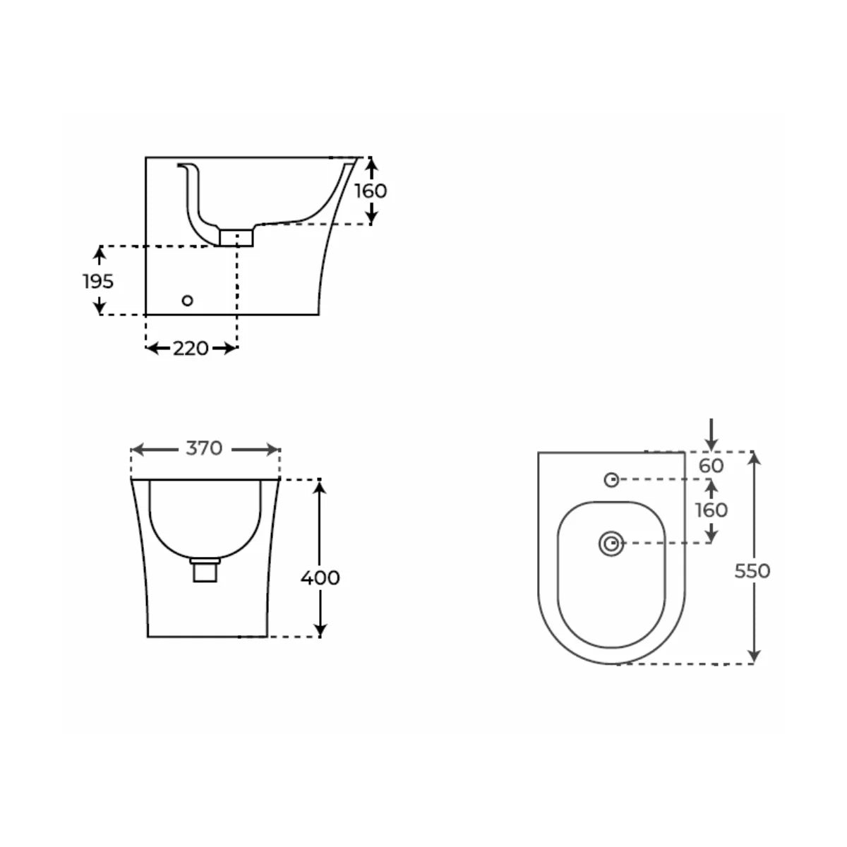 Bidet moderno Leto