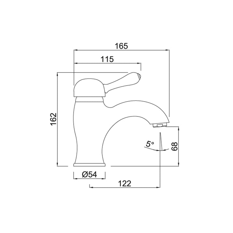 Grifo lavabo vintage Carmen