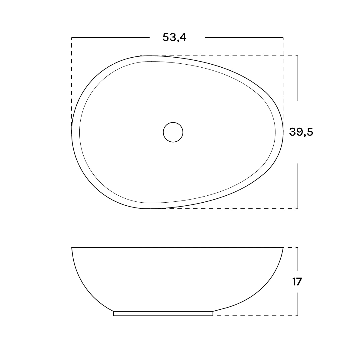 Lavabo sobre encimera gris Kairo