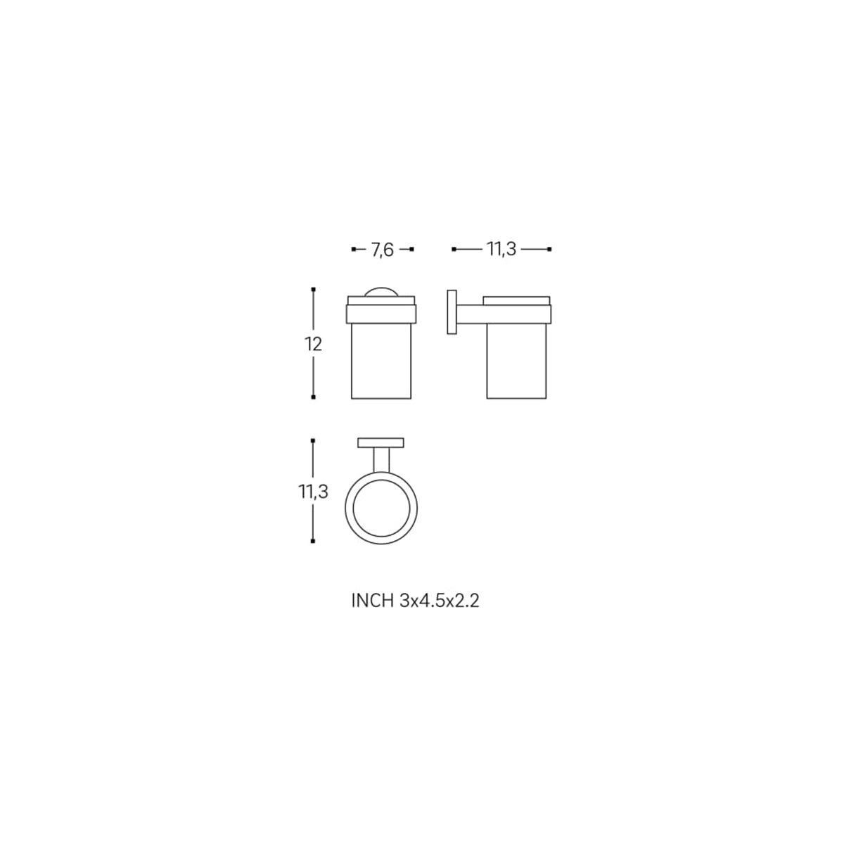 Portarrollos con tapa Start