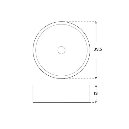 Lavabo sobre encimera cemento Stone