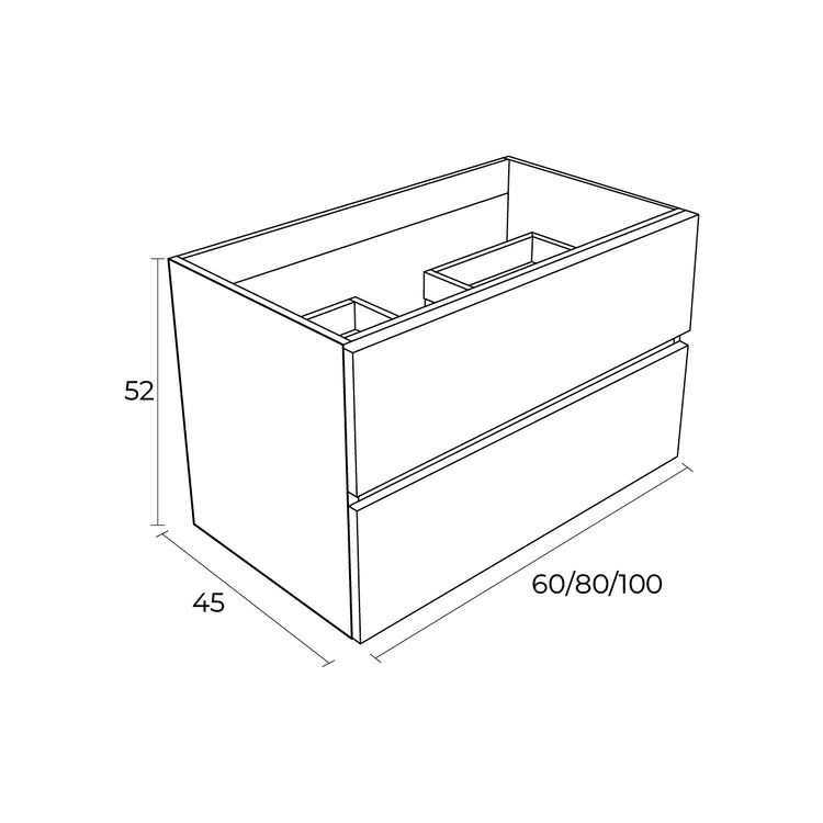 Mueble con cajones para baño Zahara