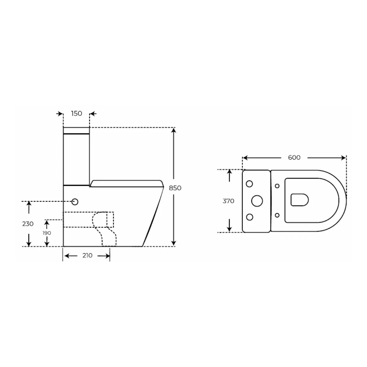 WC con grifo Módena Oval