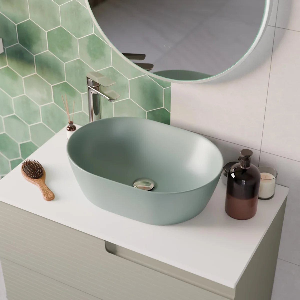 Lavabo ovalado Yaco