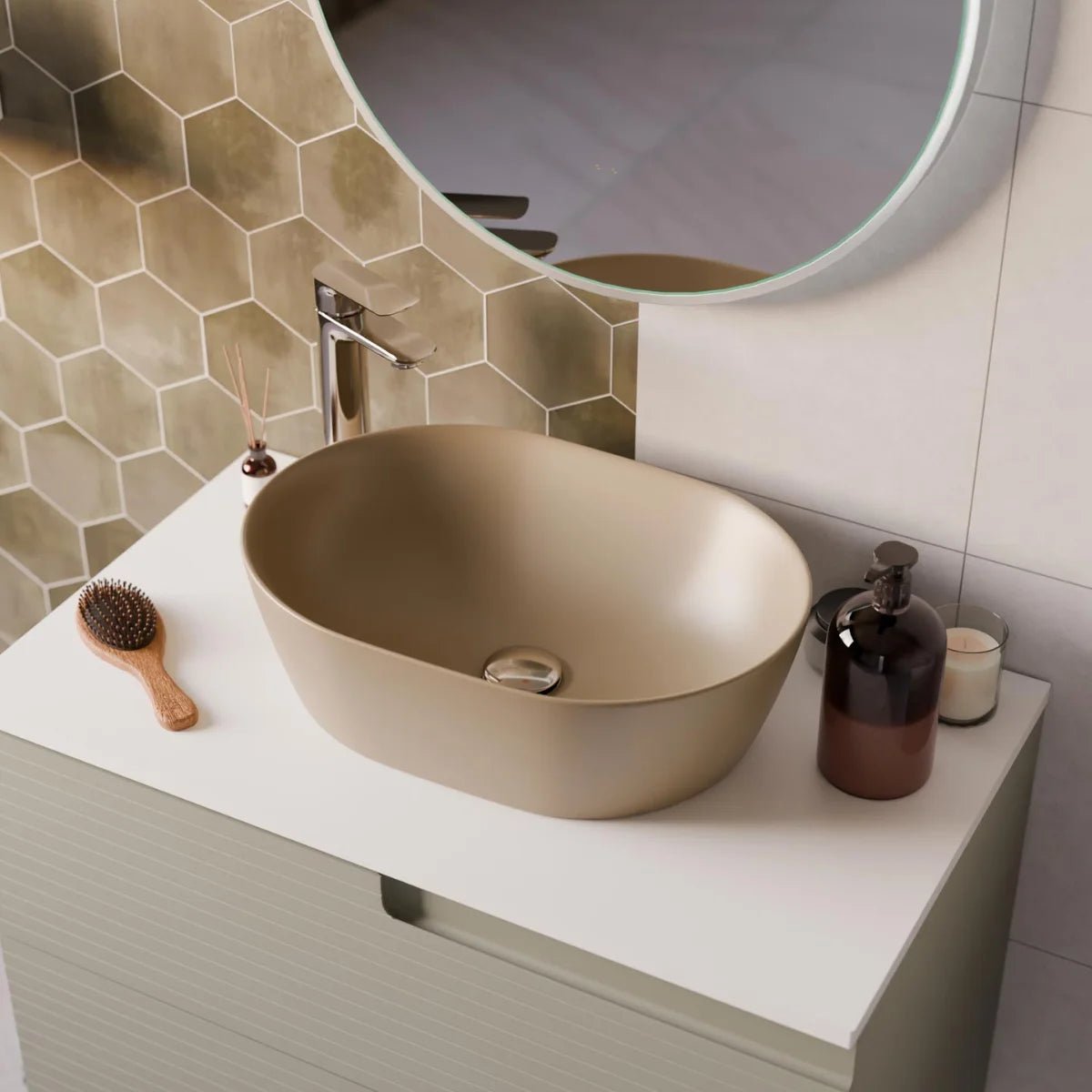 Lavabo ovalado Yaco