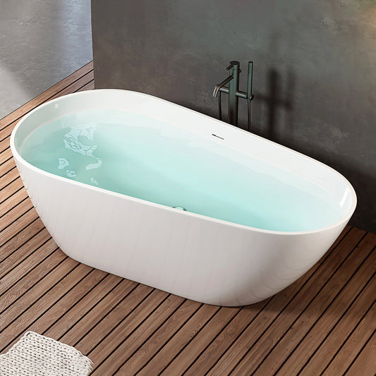Bañera ovalada acrílica