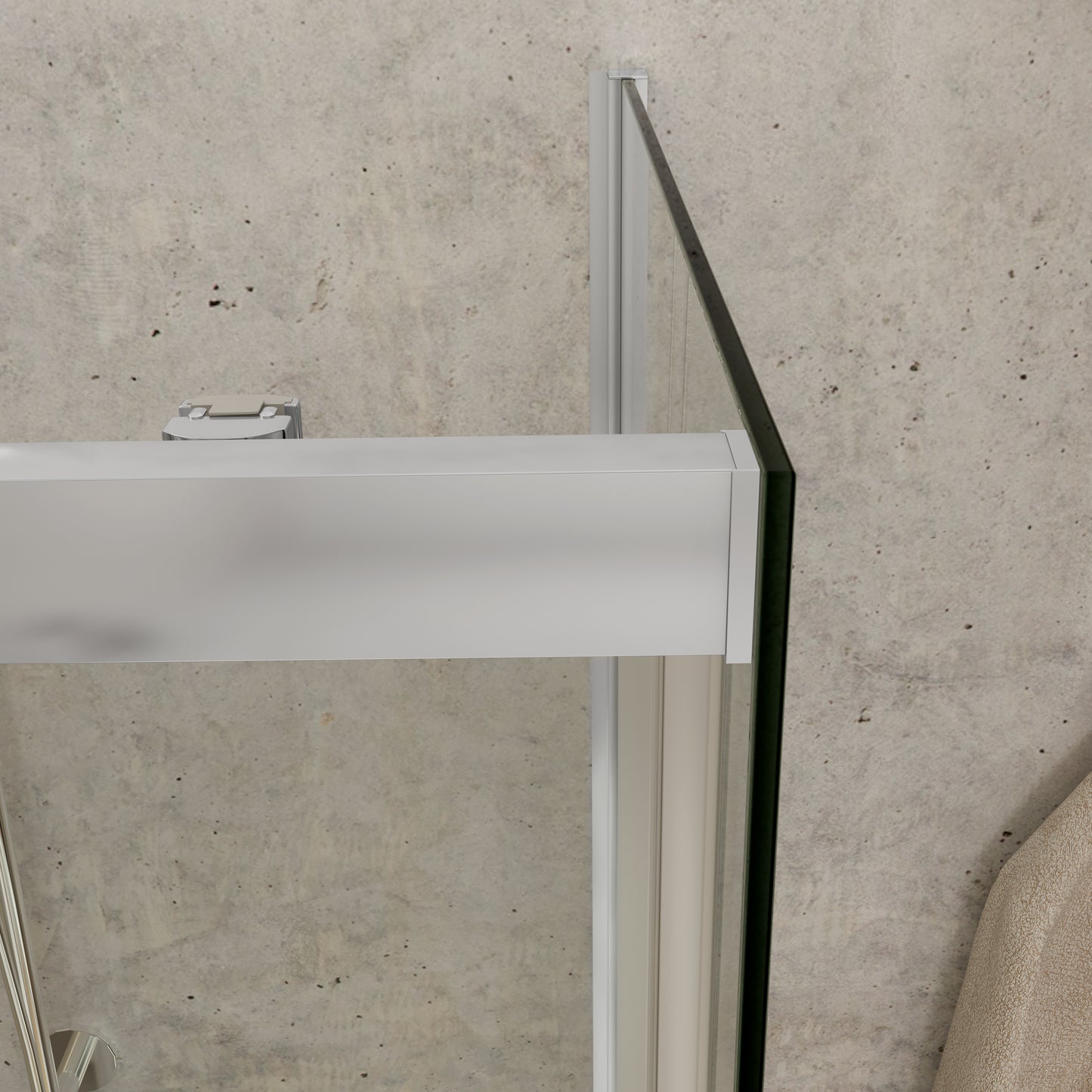Mampara rectangular negra Sena