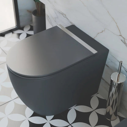 Inodoro compacto negro mate Elba