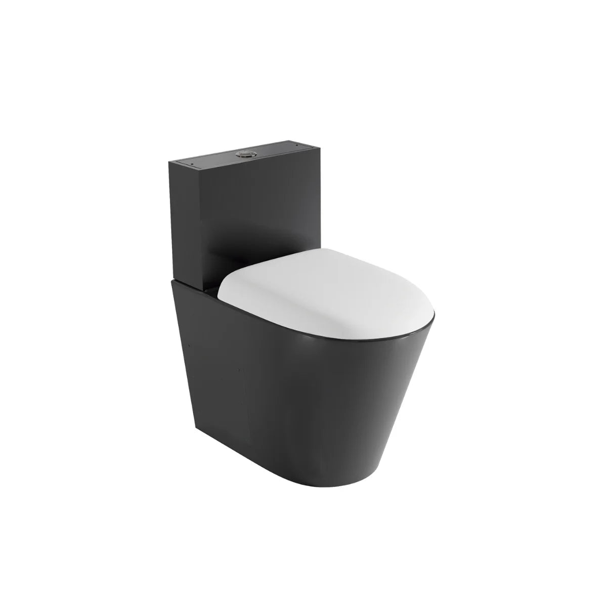 Inodoro de acero inoxidable negro Neus