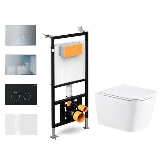 Inodoro suspendido Reona con cisterna empotrada