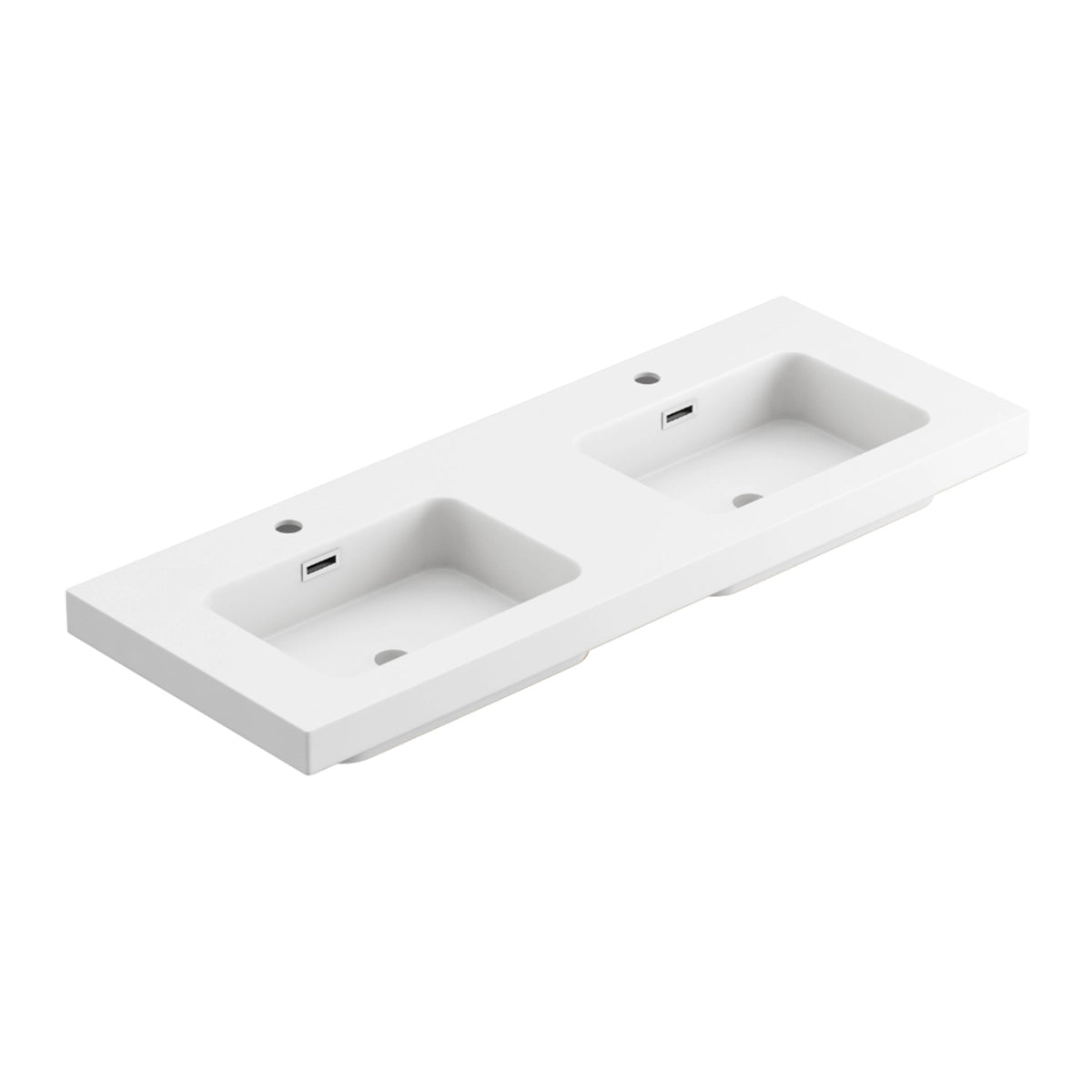 Lavabo sobre mueble resina 2 senos Regular