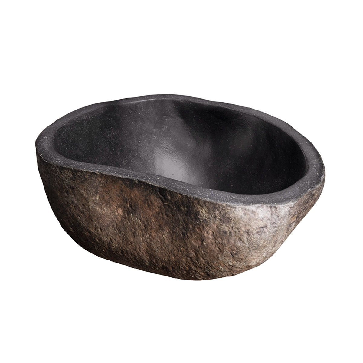 Lavabo de piedra de rio Akutan - Thebath