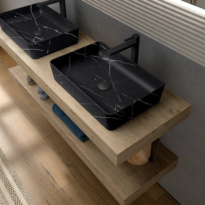Lavabo rectangular de sobreponer Curazao