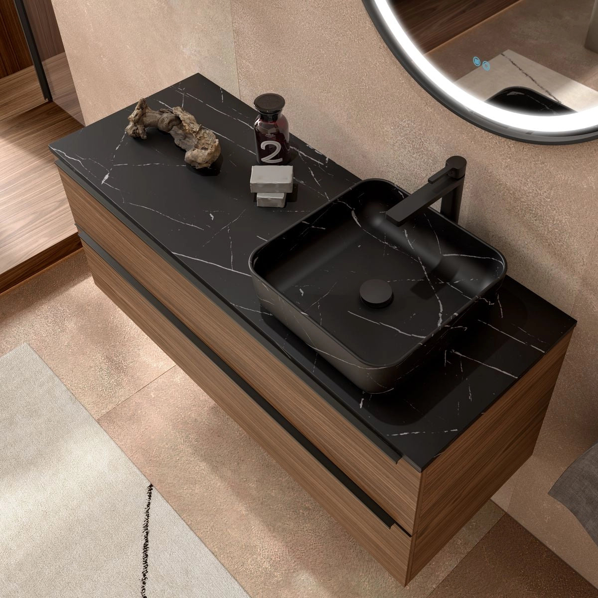 Encimera lavabo sobre mueble Mytho