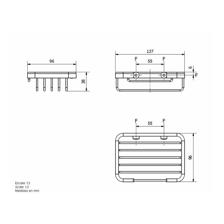 Accesorios baño blanco mate
