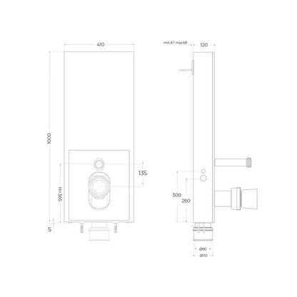 Pack Cisterna Vista white + Inodoro Venecia Compacto