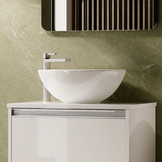 Lavabo ovalado sobre encimera Otto