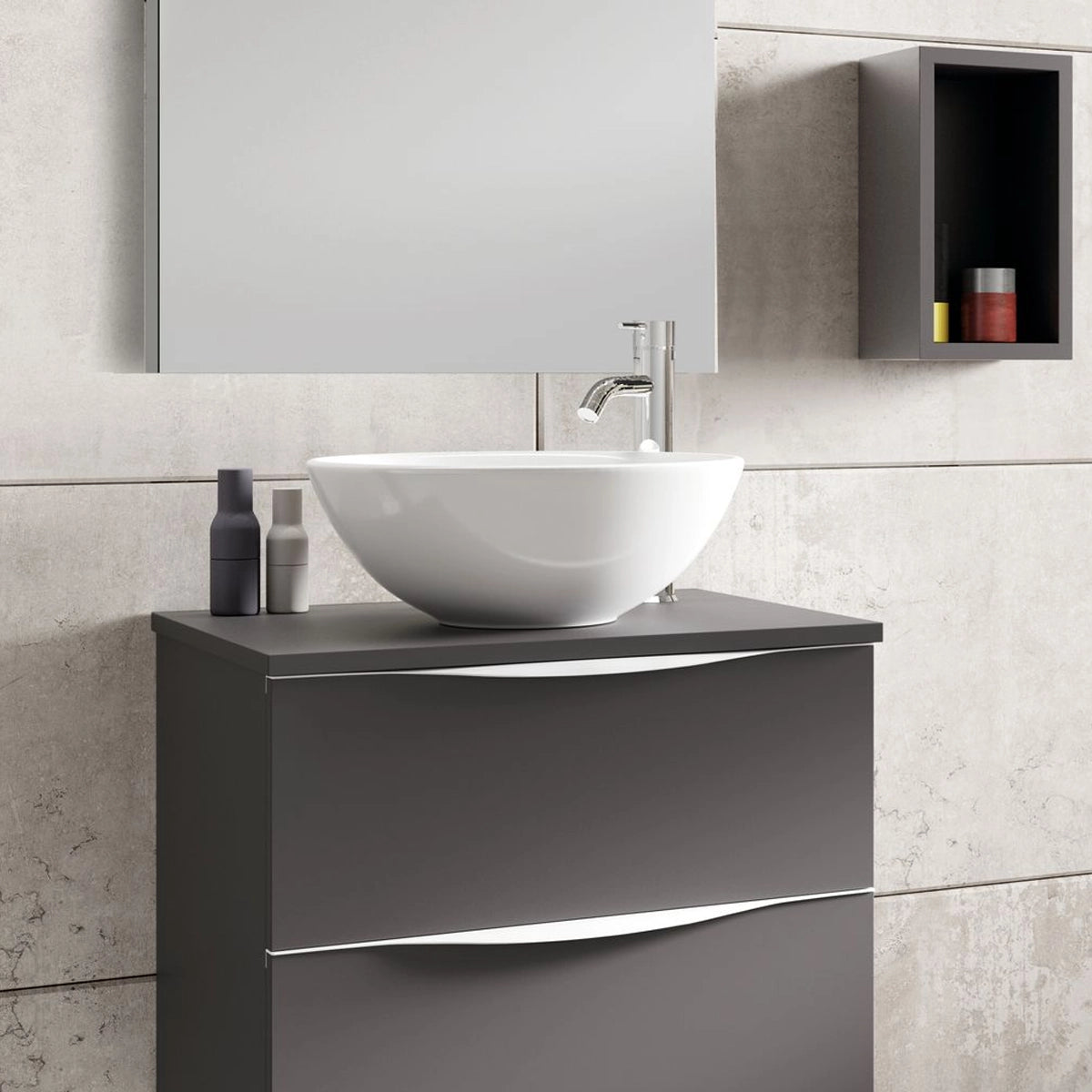 Lavabo ovalado sobre encimera Otto