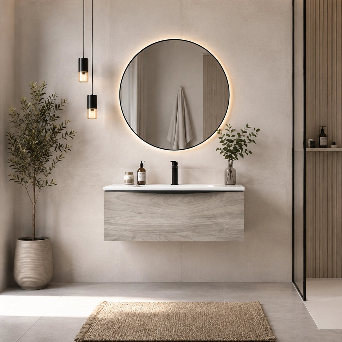 Mueble de baño de pared Landes